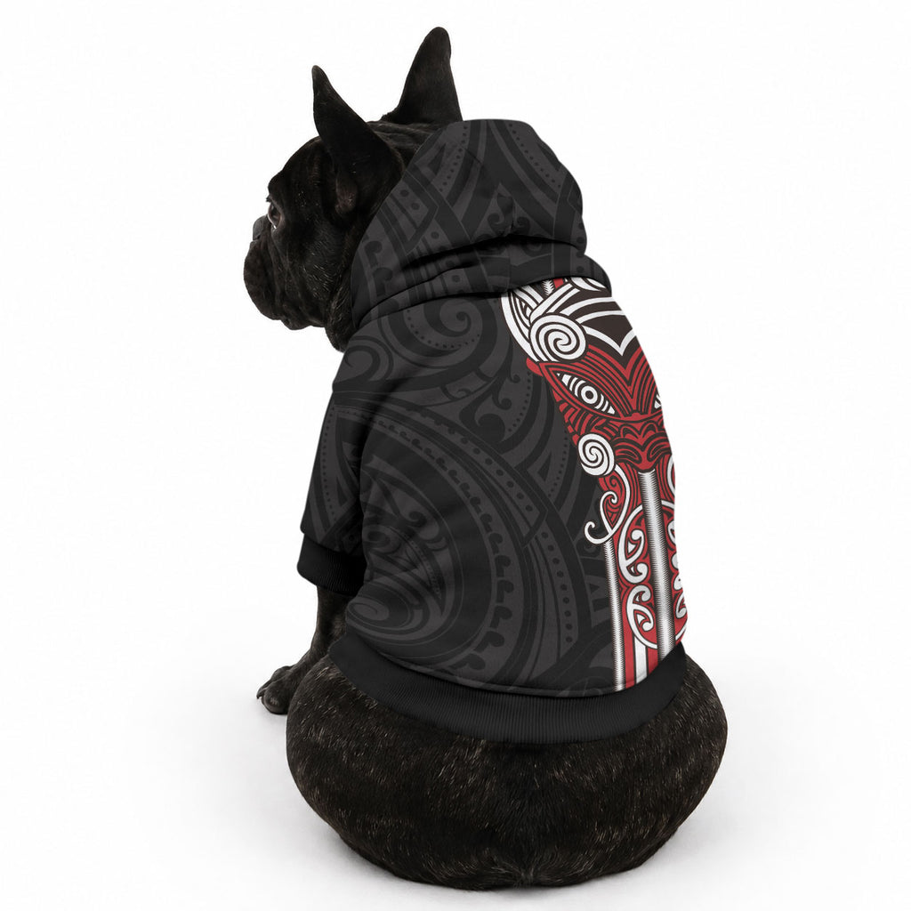 Toitu Te Reo Maori Toitu Te Whenua Toitu Te Tiriti Pet Hoodie Maori Warrior New Zealand