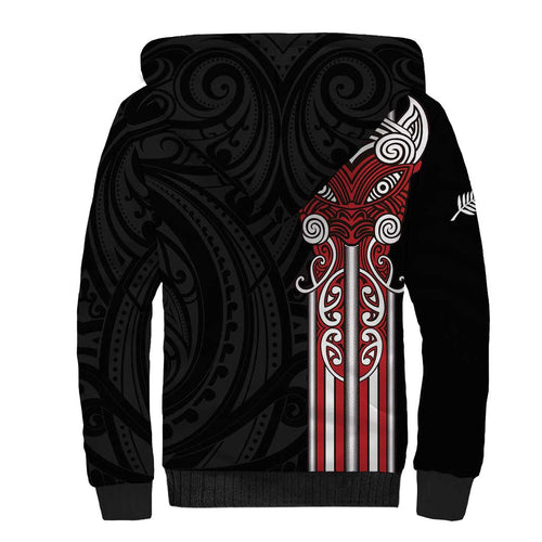 Toitu Te Reo Maori Toitu Te Whenua Toitu Te Tiriti Sherpa Hoodie Maori Warrior New Zealand
