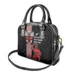 Toitu Te Reo Maori Toitu Te Whenua Toitu Te Tiriti Shoulder Handbag Maori Warrior New Zealand
