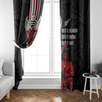 Toitu Te Reo Maori Toitu Te Whenua Toitu Te Tiriti Window Curtain Maori Warrior New Zealand