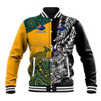 Custom New Zealand And Australia Rugby Baseball Jacket Wallabies Kiwi Silver Fern 2023 World Cup