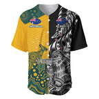 Custom New Zealand And Australia Rugby Baseball Jersey Wallabies Kiwi Silver Fern 2023 World Cup