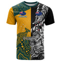 Custom New Zealand And Australia Rugby T Shirt Wallabies Kiwi Silver Fern 2023 World Cup