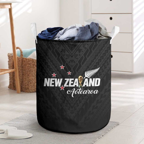 Football New Zealand Laundry Basket Aotearoa United Black Version - Aussie Hoodie