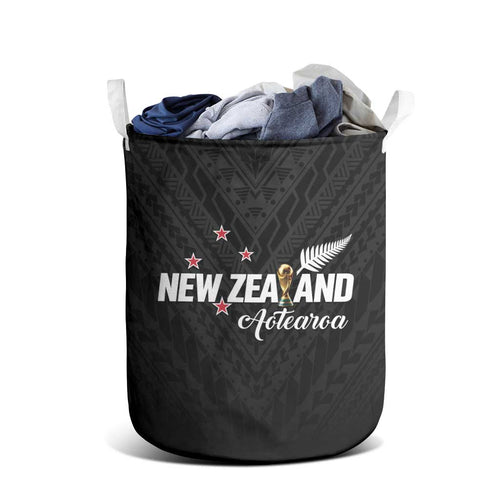 Football New Zealand Laundry Basket Aotearoa United Black Version - Aussie Hoodie