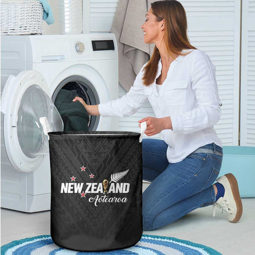 Football New Zealand Laundry Basket Aotearoa United Black Version - Aussie Hoodie