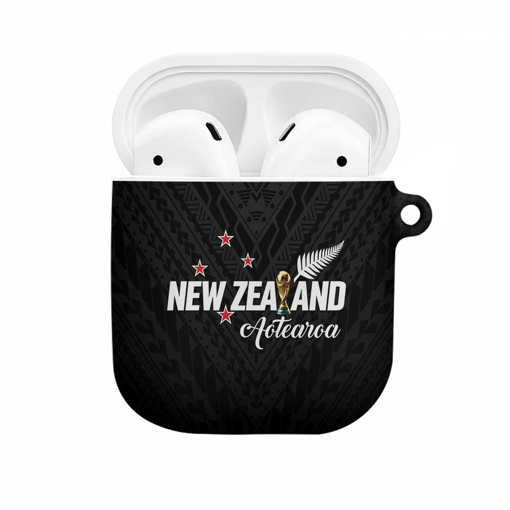 Football New Zealand AirPods Case Aotearoa United Black Version - Aussie Hoodie