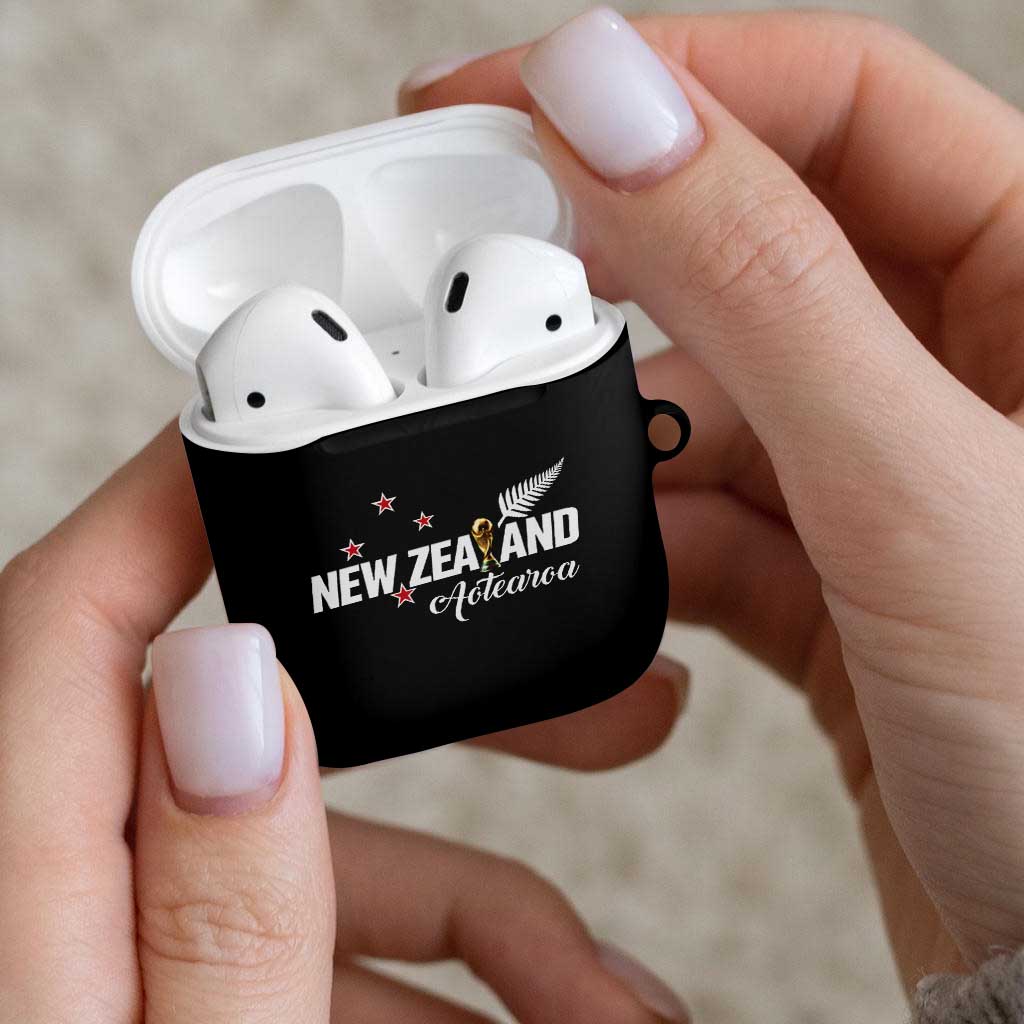 Football New Zealand AirPods Case Aotearoa United Black Version - Aussie Hoodie