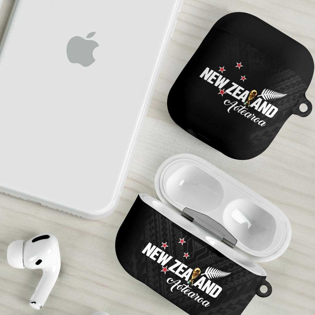 Football New Zealand AirPods Case Aotearoa United Black Version - Aussie Hoodie