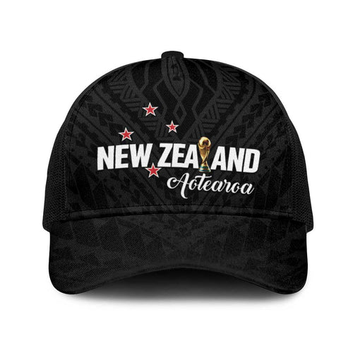 Football New Zealand Baseball Net Cap Aotearoa United Black Version - Aussie Hoodie