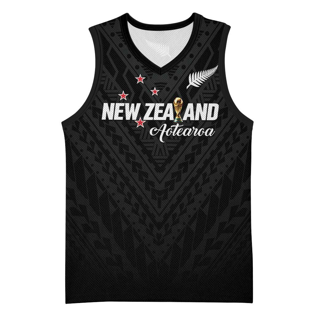 Custom Football New Zealand Basketball Jersey Aotearoa United Black Version - Aussie Hoodie