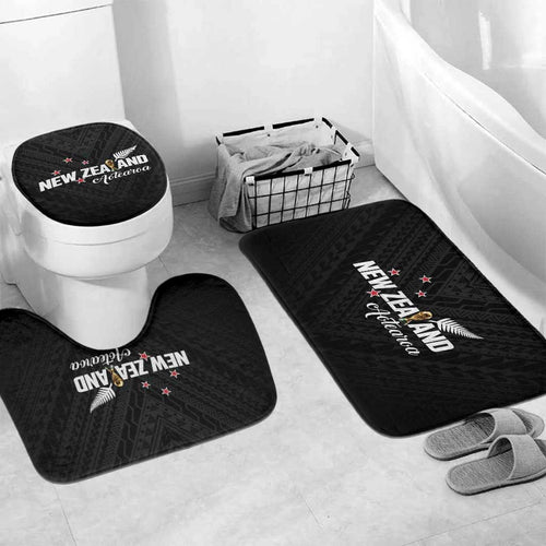 Football New Zealand Bathroom Set Aotearoa United Black Version - Aussie Hoodie