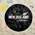 Football New Zealand Beach Blanket Aotearoa United Black Version - Aussie Hoodie
