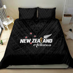 Football New Zealand Bedding Set Aotearoa United Black Version - Aussie Hoodie