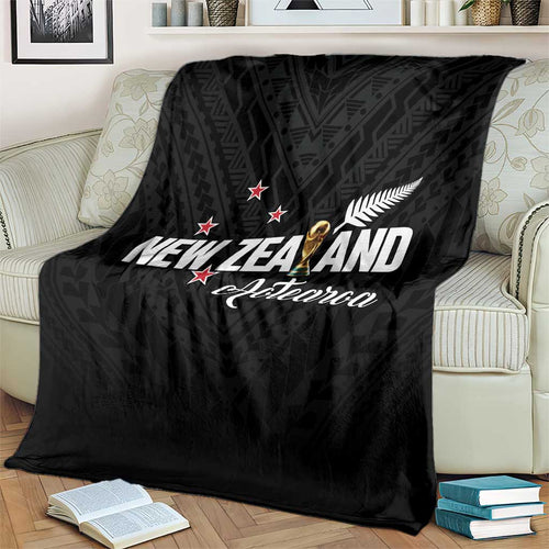 Football New Zealand Blanket Aotearoa United Black Version - Aussie Hoodie