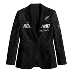Custom Football New Zealand Blazer Aotearoa United Black Version - Aussie Hoodie