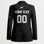 Custom Football New Zealand Blazer Aotearoa United Black Version - Aussie Hoodie