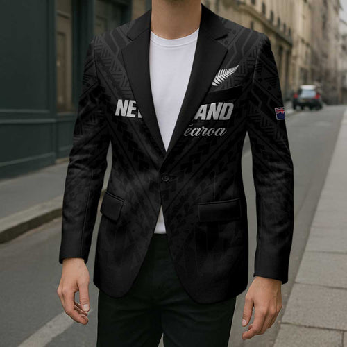 Custom Football New Zealand Blazer Aotearoa United Black Version - Aussie Hoodie