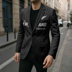 Custom Football New Zealand Blazer Aotearoa United Black Version - Aussie Hoodie