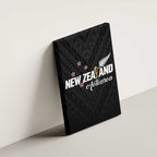 Football New Zealand Canvas Wall Art Aotearoa United Black Version - Aussie Hoodie
