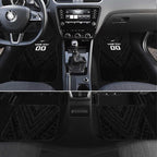Custom Football New Zealand Car Mats Aotearoa United Black Version - Aussie Hoodie