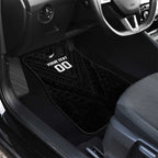 Custom Football New Zealand Car Mats Aotearoa United Black Version - Aussie Hoodie