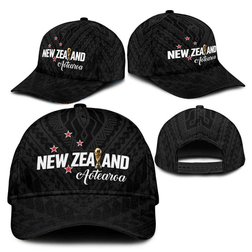 Football New Zealand Classic Cap Aotearoa United Black Version - Aussie Hoodie