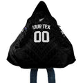 Custom Football New Zealand Cloak Aotearoa United Black Version - Aussie Hoodie
