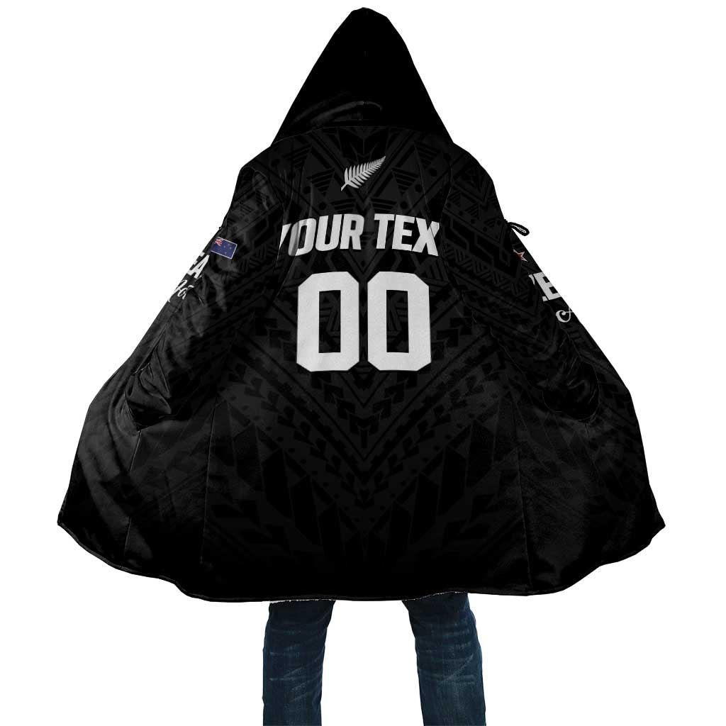 Custom Football New Zealand Cloak Aotearoa United Black Version - Aussie Hoodie