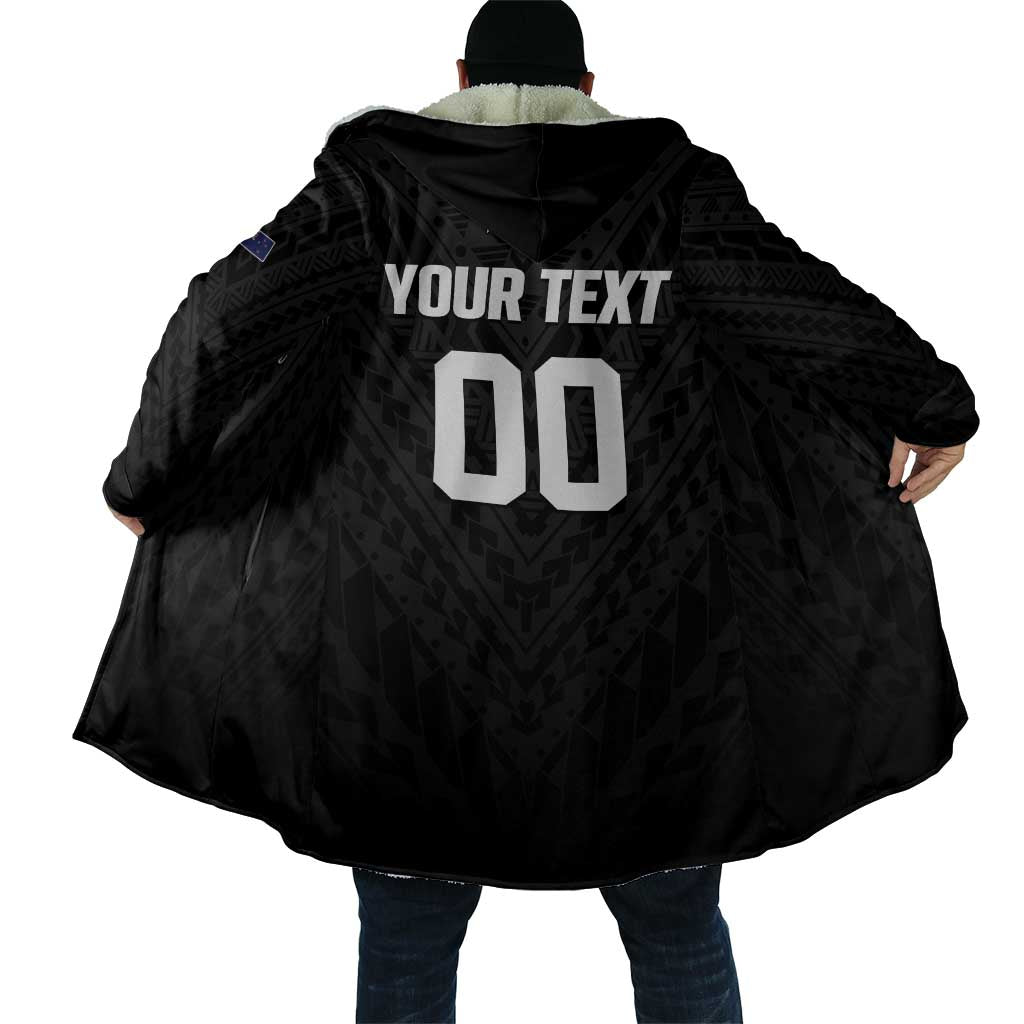 Custom Football New Zealand Cloak Aotearoa United Black Version - Aussie Hoodie