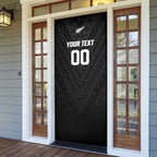 Custom Football New Zealand Door Cover Aotearoa United Black Version - Aussie Hoodie