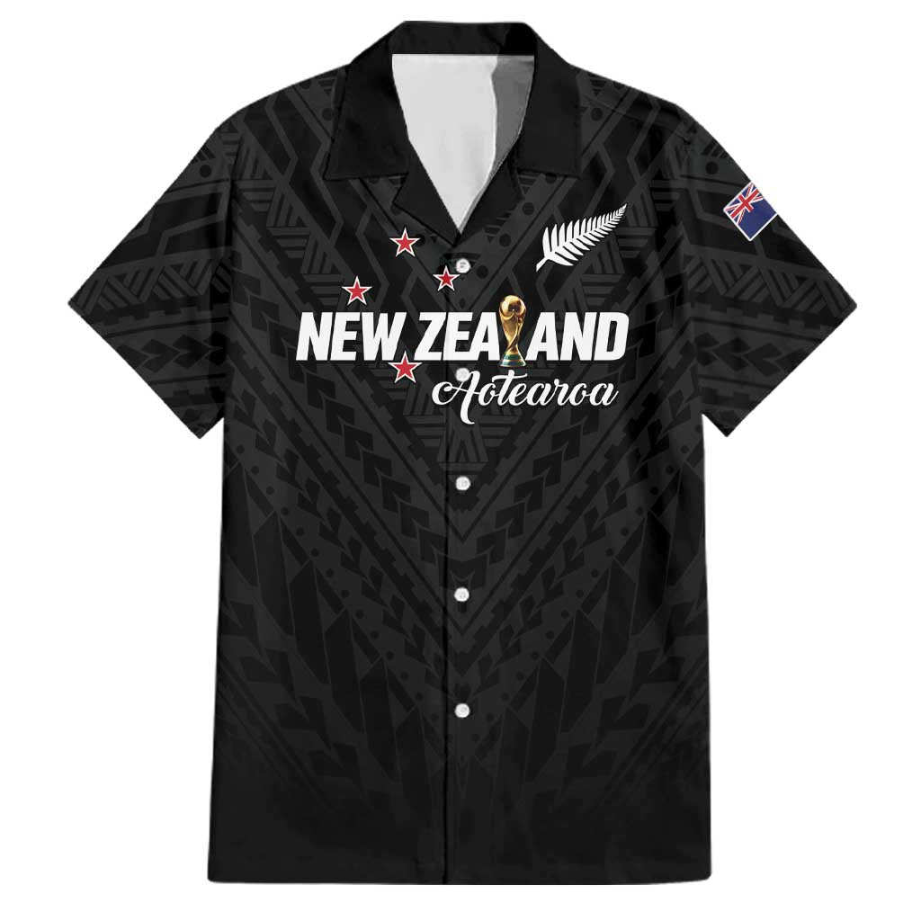 Custom Football New Zealand Family Matching Mermaid Dress and Hawaiian Shirt Aotearoa United Black Version - Aussie Hoodie