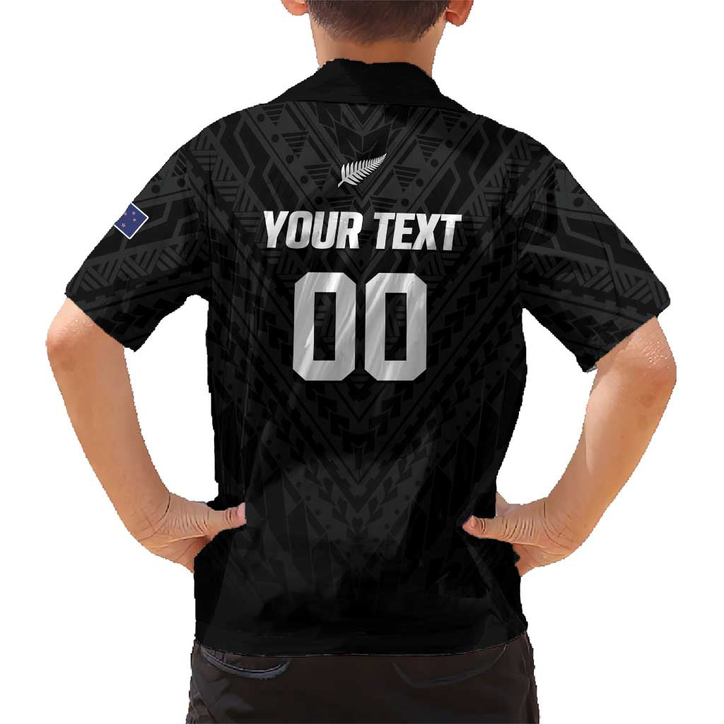 Custom Football New Zealand Family Matching Summer Maxi Dress and Hawaiian Shirt Aotearoa United Black Version - Aussie Hoodie