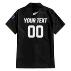 Custom Football New Zealand Family Matching Tank Maxi Dress and Hawaiian Shirt Aotearoa United Black Version - Aussie Hoodie