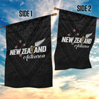 Football New Zealand Garden Flag Aotearoa United Black Version - Aussie Hoodie