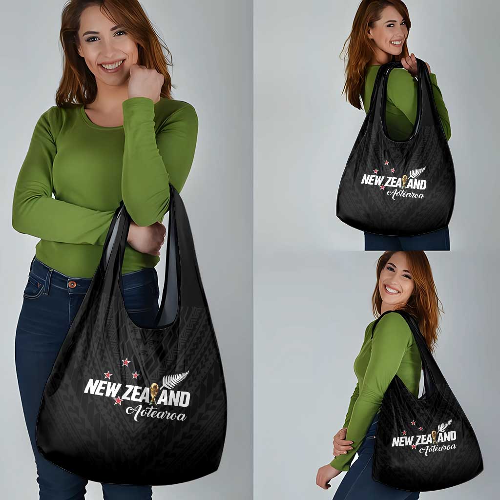 Football New Zealand Grocery Bag Aotearoa United Black Version - Aussie Hoodie