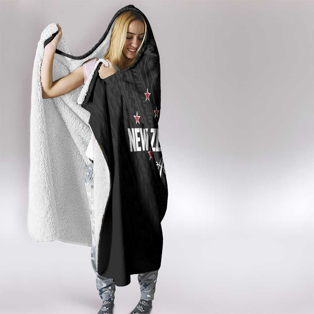 Football New Zealand Hooded Blanket Aotearoa United Black Version - Aussie Hoodie