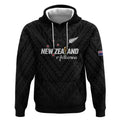 Custom Football New Zealand Hoodie Aotearoa United Black Version - Aussie Hoodie