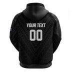 Custom Football New Zealand Hoodie Aotearoa United Black Version - Aussie Hoodie