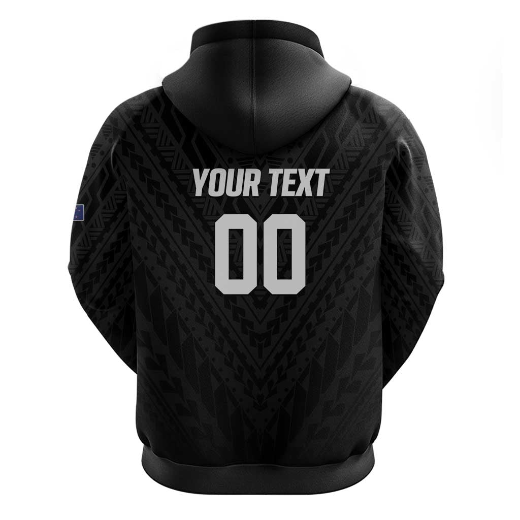 Custom Football New Zealand Hoodie Aotearoa United Black Version - Aussie Hoodie