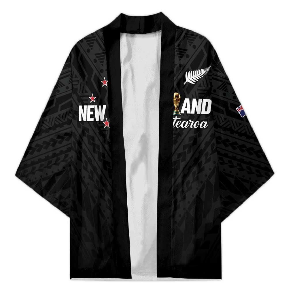 Custom Football New Zealand Kimono Aotearoa United Black Version - Aussie Hoodie