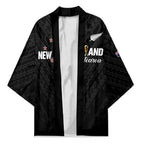 Custom Football New Zealand Kimono Aotearoa United Black Version - Aussie Hoodie