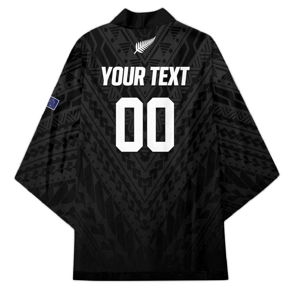 Custom Football New Zealand Kimono Aotearoa United Black Version - Aussie Hoodie