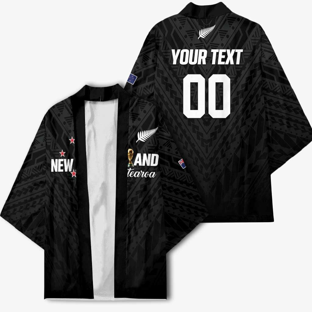 Custom Football New Zealand Kimono Aotearoa United Black Version - Aussie Hoodie