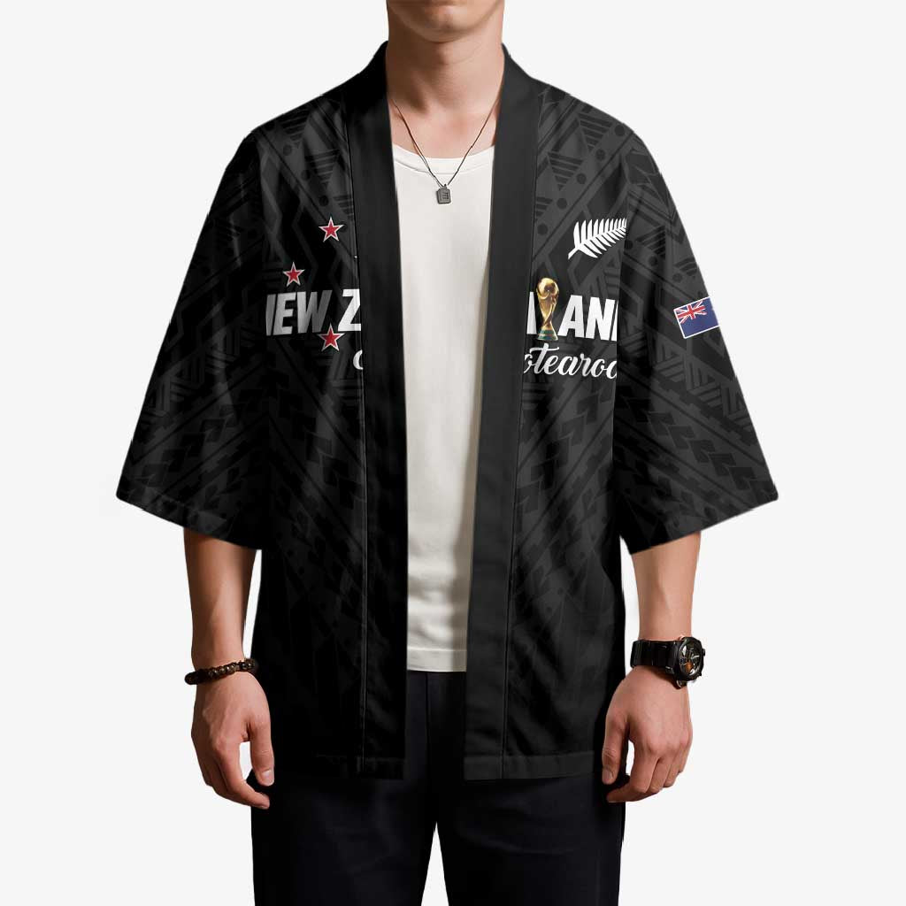 Custom Football New Zealand Kimono Aotearoa United Black Version - Aussie Hoodie