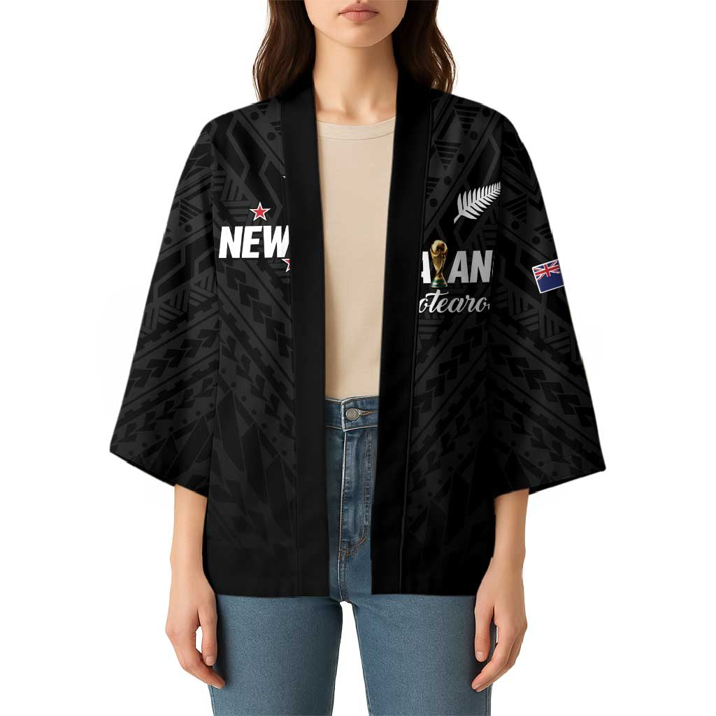 Custom Football New Zealand Kimono Aotearoa United Black Version - Aussie Hoodie