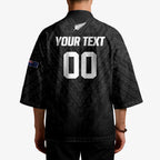 Custom Football New Zealand Kimono Aotearoa United Black Version - Aussie Hoodie