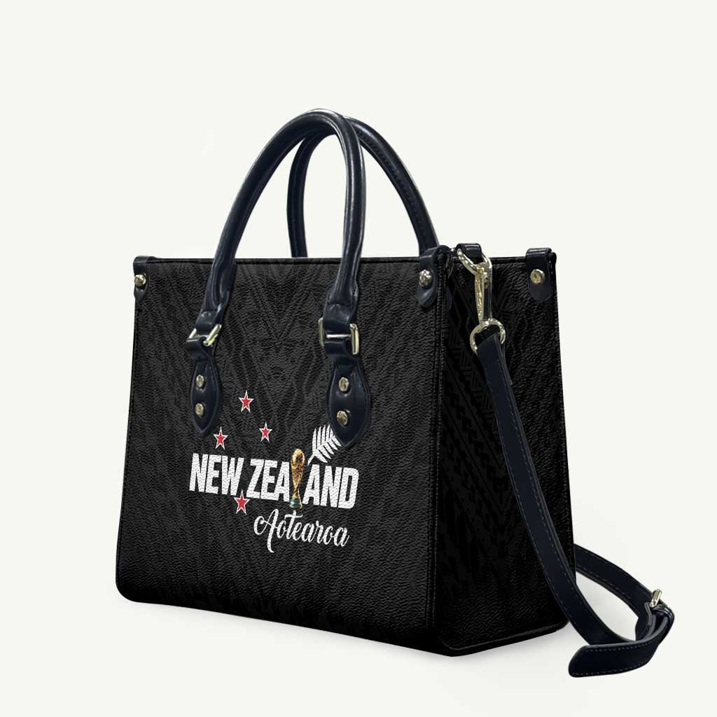 Football New Zealand Leather Bag Aotearoa United Black Version - Aussie Hoodie