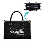 Football New Zealand Leather Bag Aotearoa United Black Version - Aussie Hoodie
