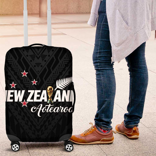 Football New Zealand Luggage Cover Aotearoa United Black Version - Aussie Hoodie